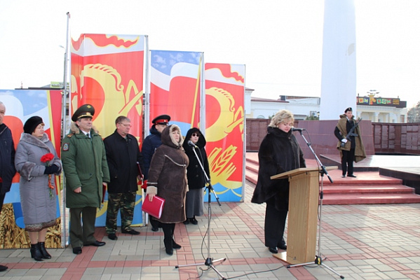 Наталья Боева приняла участие в митинге, посвященном Дню памяти воинов-интернационалистов 